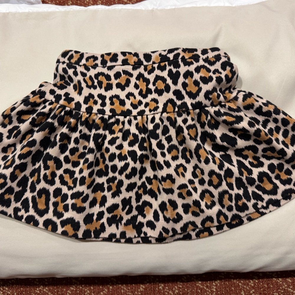 Kate Spade Girls Leopard Print Zip-Up Skirt